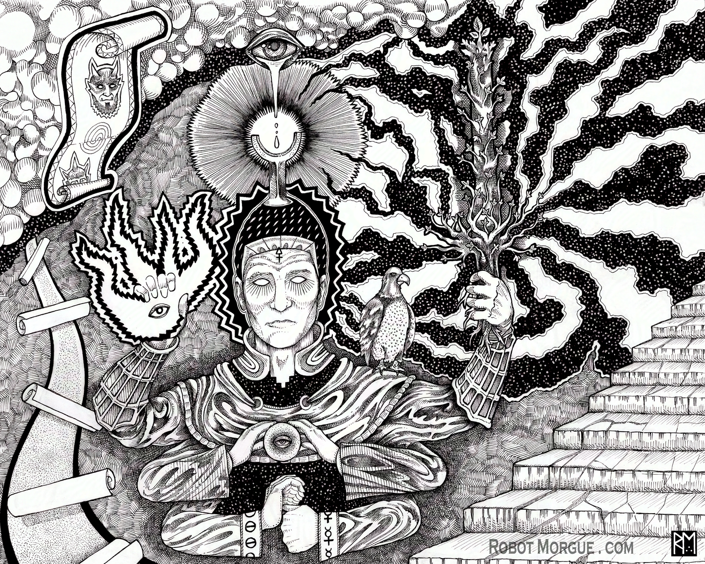 Arms of the Gods — Many-Armed Deity Fine Art Print | Divine Cosmic Wall Art
