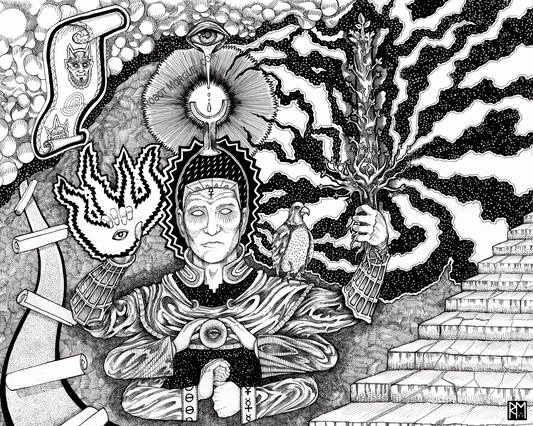 Arms of the Gods — Many-Armed Deity Fine Art Print | Divine Cosmic Wall Art