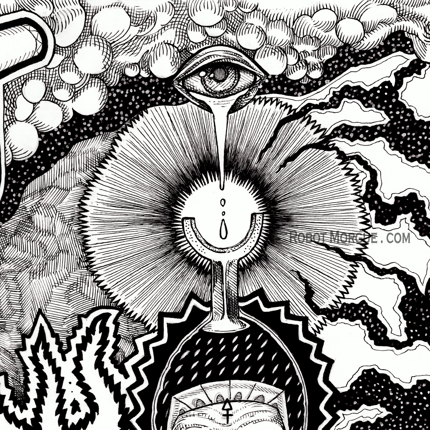 Arms of the Gods — Many-Armed Deity Fine Art Print | Divine Cosmic Wall Art