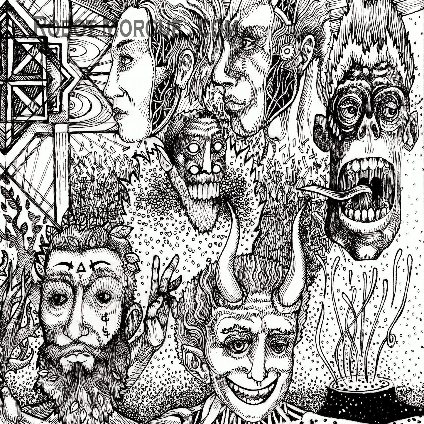 Baba Yaga's Minions — Slavic Folklore Fine Art Print | Folk Witch & Forest Creatures Poster