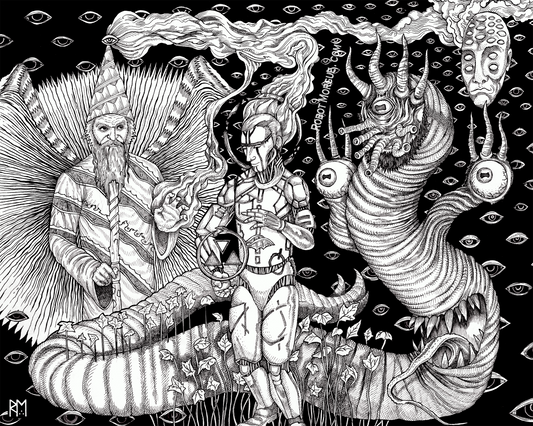 Eternal Return - Ouroboros Fine Art Print | Karma & Rebirth Poster