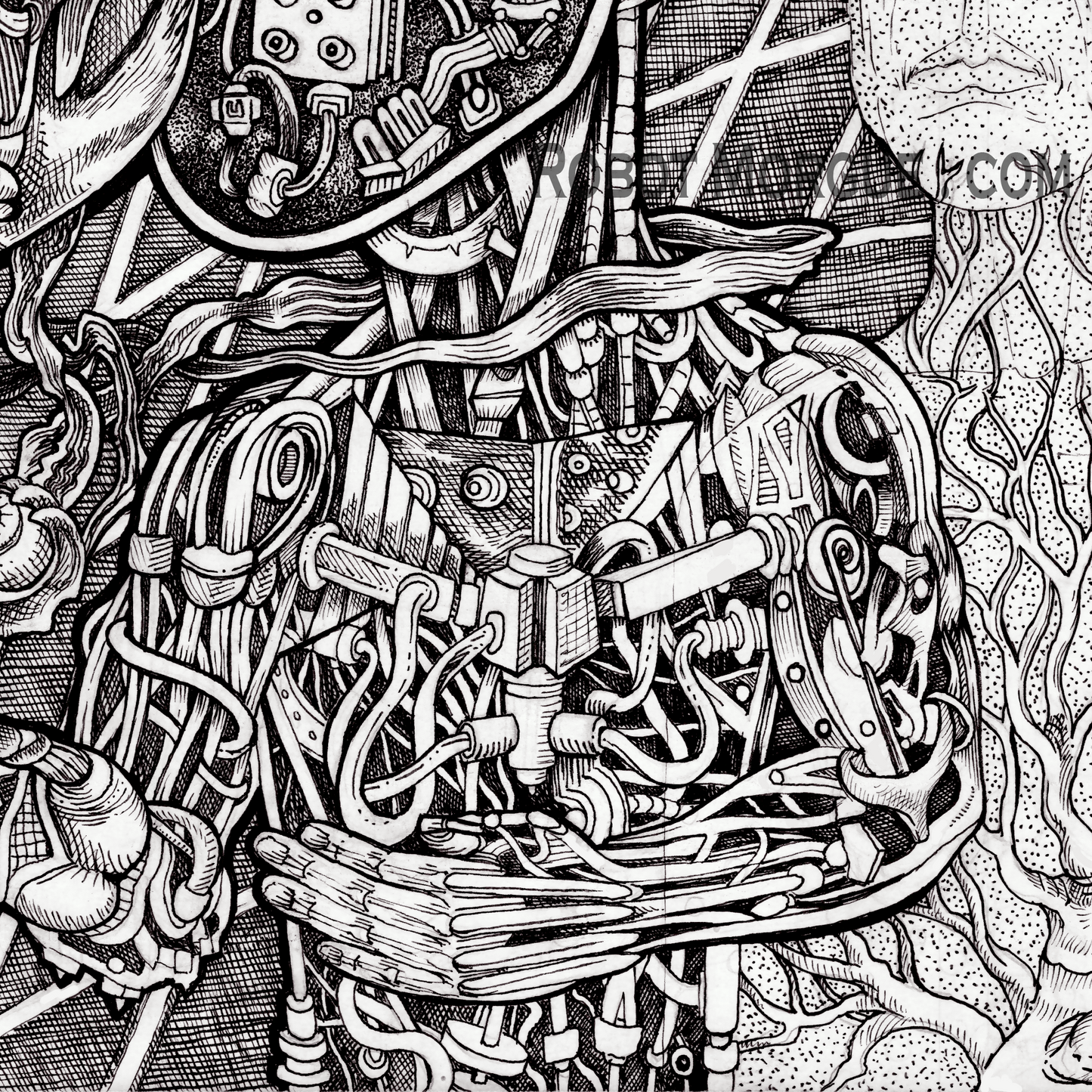 Ghost Mask — Ghost in the Machine Fine Art Print | Machine Consciousness Wall Art