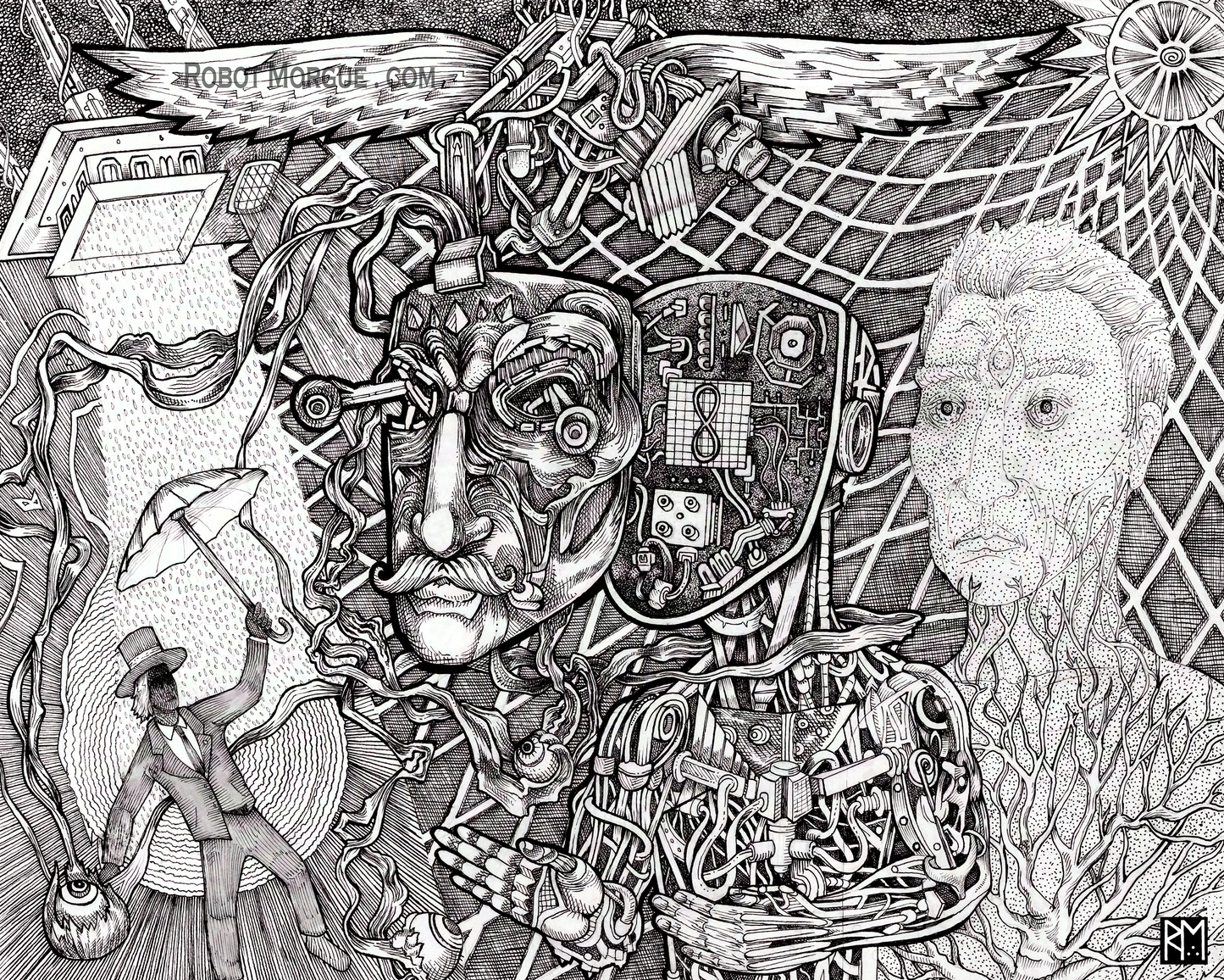 Ghost Mask — Ghost in the Machine Fine Art Print | Machine Consciousness Wall Art