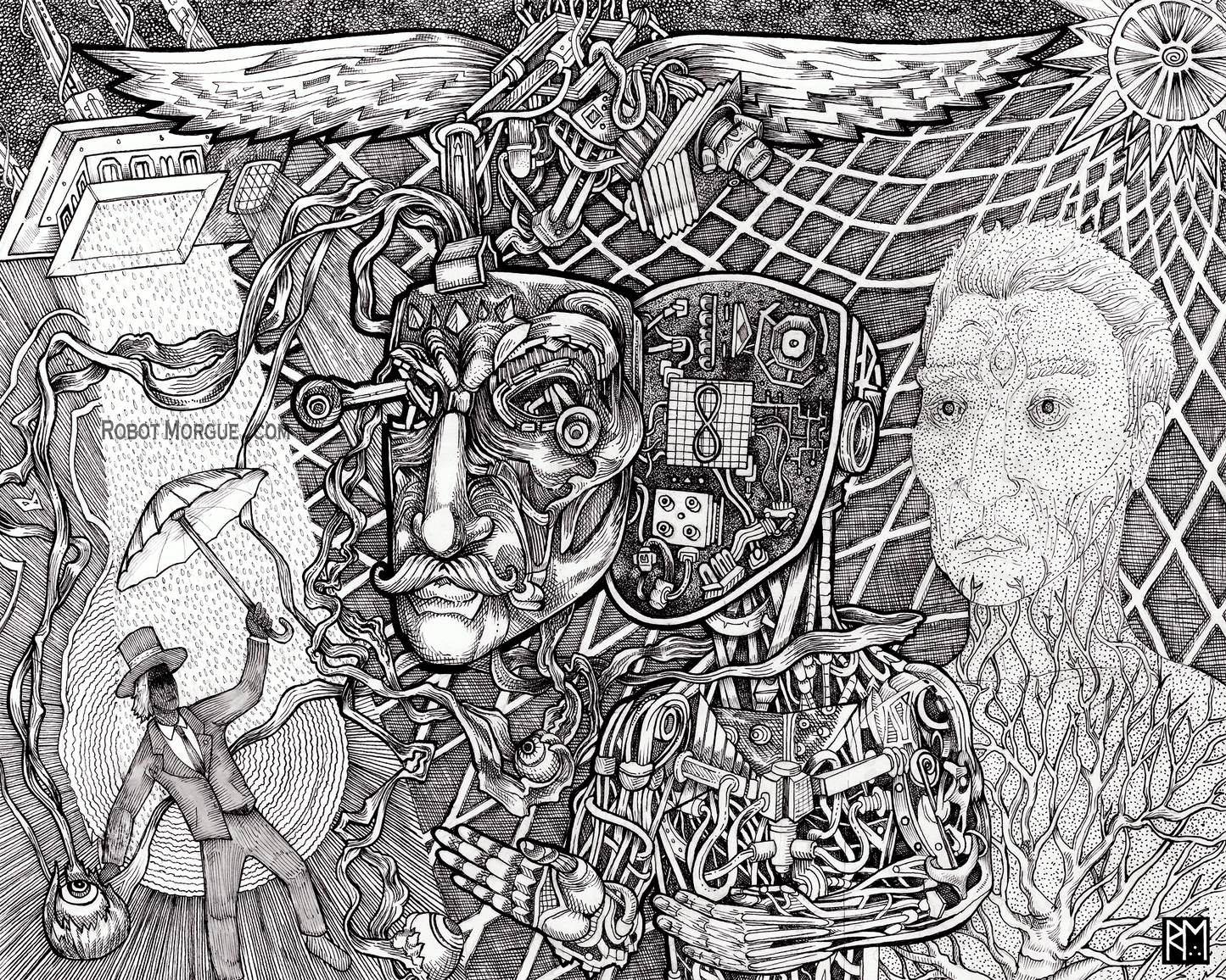 Ghost Mask — Ghost in the Machine Fine Art Print | Machine Consciousness Wall Art