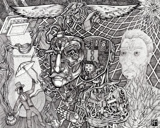 Ghost Mask — Ghost in the Machine Fine Art Print | Machine Consciousness Wall Art