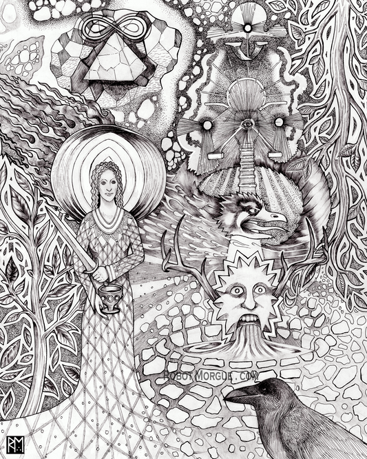 Inspiration's Waters – Surreal Art Print – Inner Wisdom Wall Art
