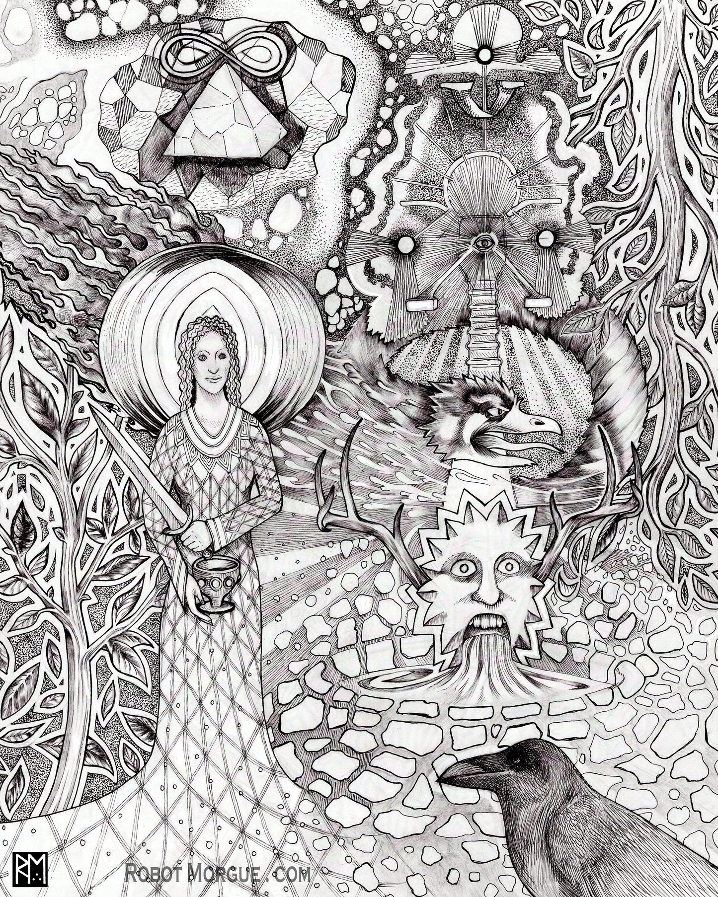 Inspiration's Waters – Surreal Art Print – Inner Wisdom Wall Art