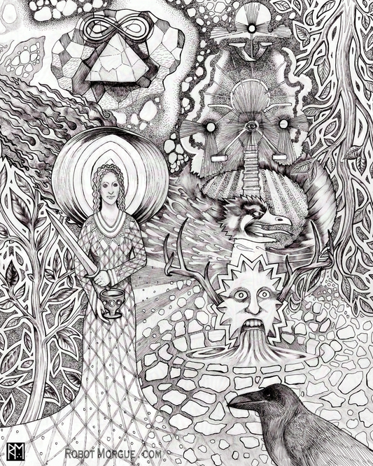 Inspiration's Waters – Surreal Art Print – Inner Wisdom Wall Art