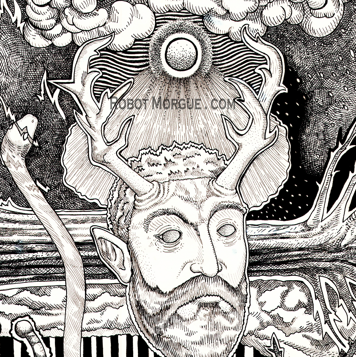 Lord of the Wild — Cernunnos Fine Art Print | Celtic Horned God Poster