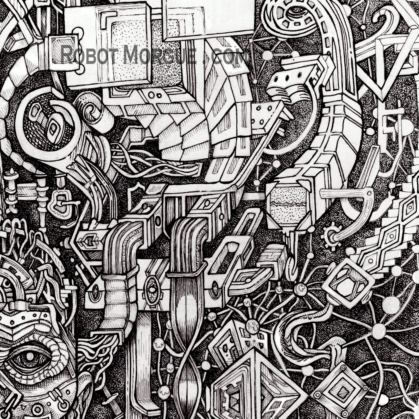 Mechanical Nature – Sci-Fi Art Print – Futuristic Biomechanical Wall Art
