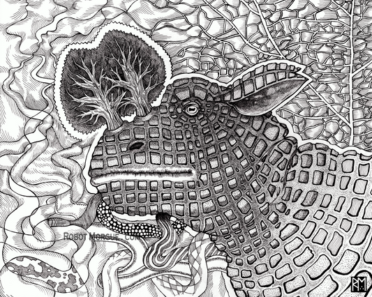 Treehorn — Surreal Forest Animal Fine Art Print