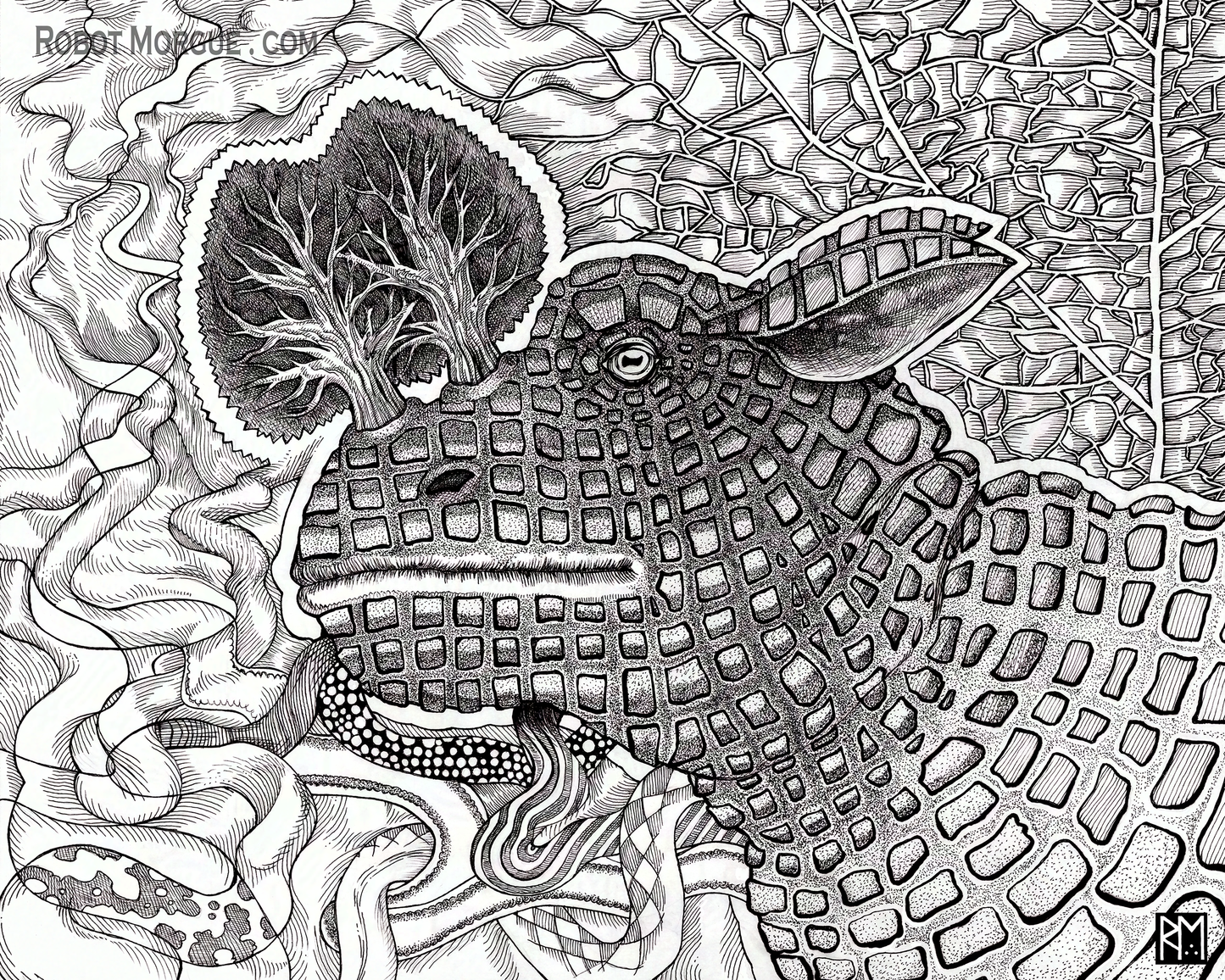Treehorn — Surreal Forest Animal Fine Art Print