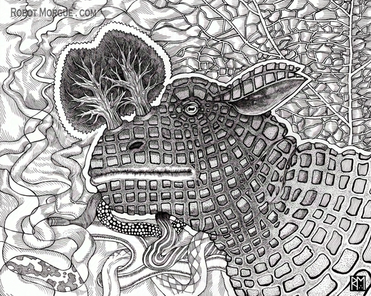 Treehorn — Surreal Forest Animal Fine Art Print